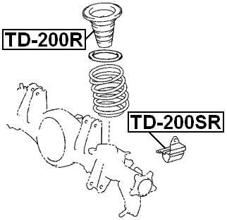 TD-200SR - REAR SHOCK ABSORBER JOUNCE BUMPER