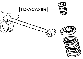 TD-ACA20R - REAR SHOCK ABSORBER JOUNCE BUMPER