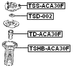 TD-ACA30F - FRONT SHOCK ABSORBER JOUNCE BUMPER