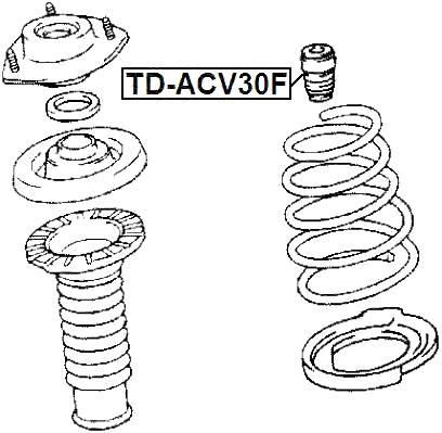 TD-ACV30F - FRONT SHOCK ABSORBER JOUNCE BUMPER