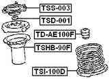 TD-AE100F - FRONT SHOCK ABSORBER JOUNCE BUMPER