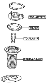 TD-ALA41F - FRONT SHOCK ABSORBER JOUNCE BUMPER