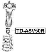 TD-ASV50R - REAR SHOCK ABSORBER JOUNCE BUMPER