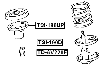 TD-AV220F - FRONT SHOCK ABSORBER JOUNCE BUMPER