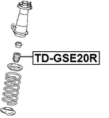 TD-GSE20R - REAR SHOCK ABSORBER JOUNCE BUMPER