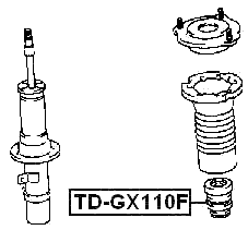 TD-GX110F - FRONT SHOCK ABSORBER JOUNCE BUMPER