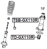 TD-GX110R - REAR SHOCK ABSORBER JOUNCE BUMPER