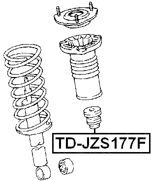 TD-JZS177F - FRONT SHOCK ABSORBER JOUNCE BUMPER