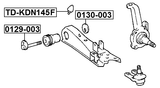TD-KDN145F - FRONT SHOCK ABSORBER JOUNCE BUMPER