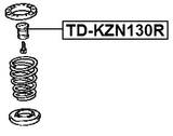 TD-KZN130R - REAR SHOCK ABSORBER JOUNCE BUMPER