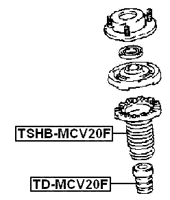 TD-MCV20F - FRONT SHOCK ABSORBER JOUNCE BUMPER