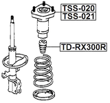 TD-RX300R - REAR SHOCK ABSORBER JOUNCE BUMPER