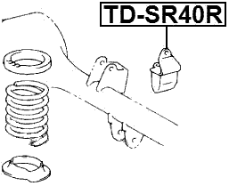 TD-SR40R - REAR SHOCK ABSORBER JOUNCE BUMPER