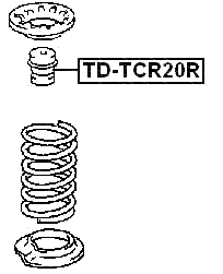 TD-TCR20R - REAR BUMPER SPRING