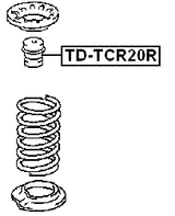 TD-TCR20R - REAR BUMPER SPRING
