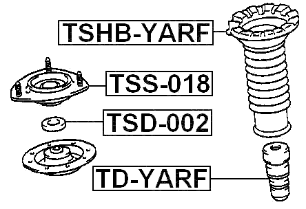 TD-YARF - FRONT SHOCK ABSORBER JOUNCE BUMPER
