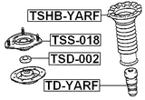 TD-YARF - FRONT SHOCK ABSORBER JOUNCE BUMPER
