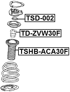TD-ZVW30F - FRONT SHOCK ABSORBER JOUNCE BUMPER