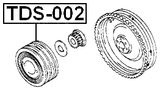 TDS-002 - CRANKSHAFT PULLEY 2L/2LTE/3L/5L/5LE