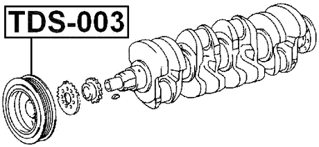 TDS-003 - CRANKSHAFT PULLEY 2E/4EFE/5EFE