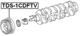 TDS-1CDFTV - CRANKSHAFT PULLEY 1CDFTV