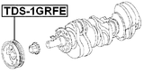 TDS-1GRFE - CRANKSHAFT PULLEY 1GRFE