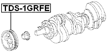 TDS-1GRFE - CRANKSHAFT PULLEY 1GRFE