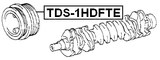 TDS-1HDFTE - CRANKSHAFT PULLEY 1HDFTE