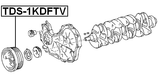 TDS-1KDFTV - CRANKSHAFT PULLEY 1KDFTV/2KDFTV