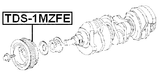 TDS-1MZFE - CRANKSHAFT PULLEY 1MZFE