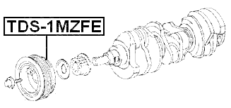 TDS-1MZFE - CRANKSHAFT PULLEY 1MZFE