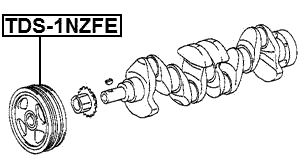 TDS-1NZFE - CRANKSHAFT PULLEY 1NZFE