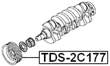 TDS-2C177 - CRANKSHAFT PULLEY 1C/2C/2CT