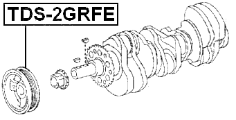 TDS-2GRFE - CRANKSHAFT PULLEY 2GRFE