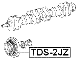 TDS-2JZ - CRANKSHAFT PULLEY 1JZGE/2JZGE/2JZGTE