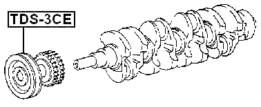 TDS-3CE - CRANKSHAFT PULLEY 2C/3CE