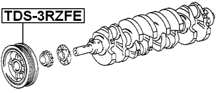 TDS-3RZFE - CRANKSHAFT PULLEY 3RZFE