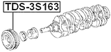 TDS-3S163 - CRANKSHAFT PULLEY 3SFE/4SFE/5SFE/5SFNE