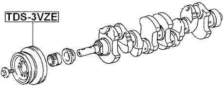 TDS-3VZE - CRANKSHAFT PULLEY 3VZE