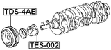 TDS-4AE - CRANKSHAFT PULLEY 4AFE/5AFE/7AFE/8AFE