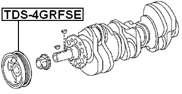 TDS-4GRFSE - CRANKSHAFT PULLEY 4GRFSE