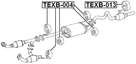 TEXB-004 - EXHAUST PIPE SUPPORT