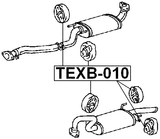 TEXB-010 - EXHAUST PIPE SUPPORT
