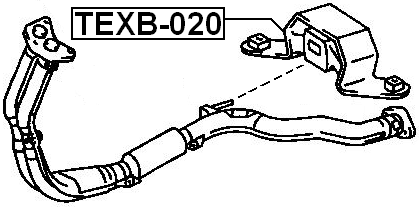 TEXB-020 - EXHAUST PIPE SUPPORT