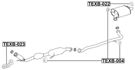 TEXB-022 - EXHAUST PIPE SUPPORT