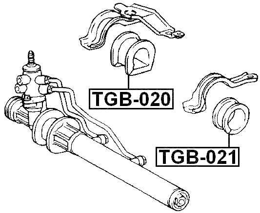 TGB-020 - GROMMET STEERING RACK HOUSING