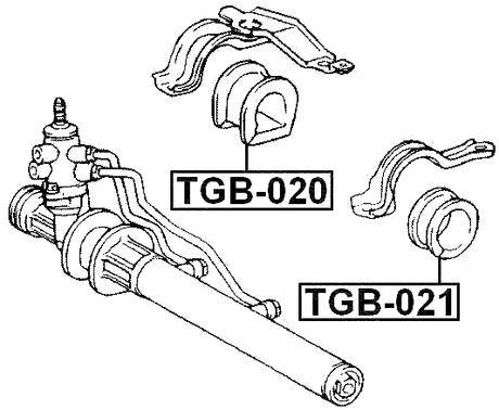 TGB-020 - GROMMET STEERING RACK HOUSING