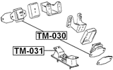 TM-031 - FRONT ENGINE MOUNT 2UZFE/1HDFTE