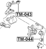 TM-043 - RIGHT ENGINE MOUNT