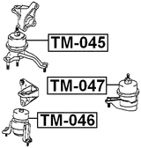 TM-045 - RIGHT ENGINE MOUNT (HYDRO) AT